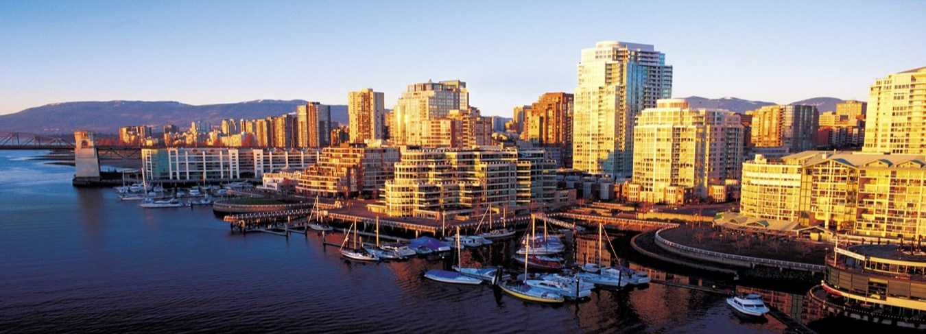 BC, Vancouver waterfront with boats