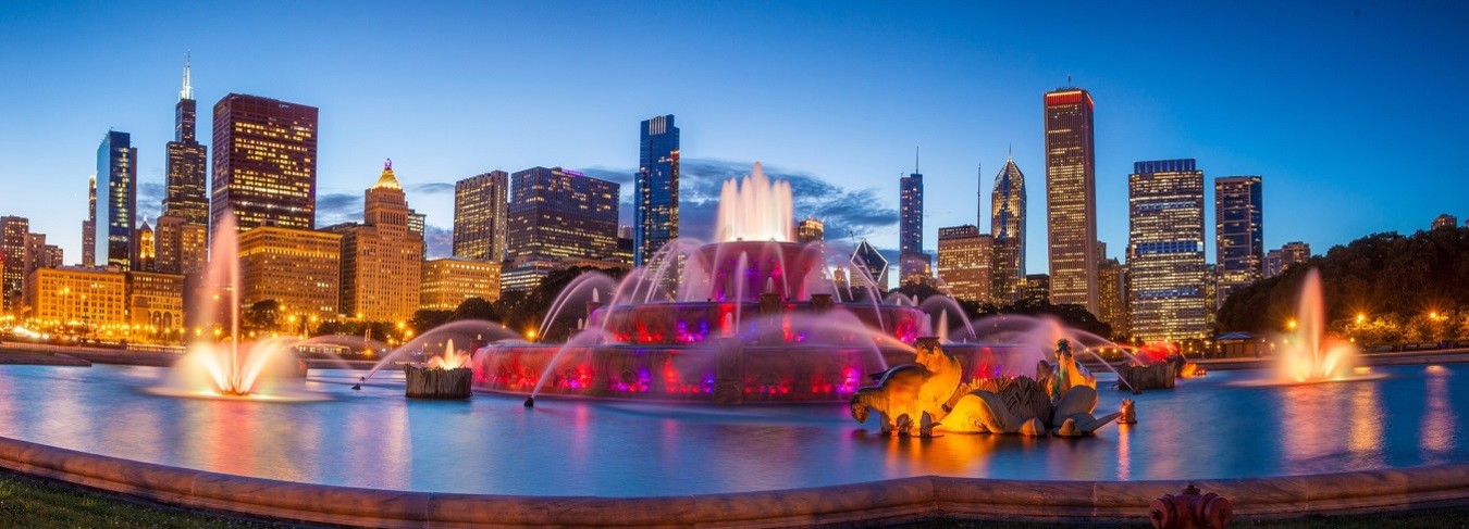 IL - Chicago_BuckinghamFountain_Night