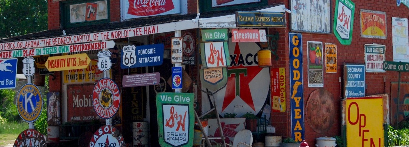 OK, Route 66 old signs