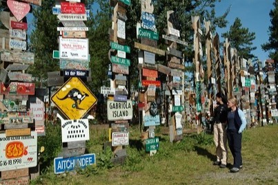 YK, Signpost Forest Watson Lake. 